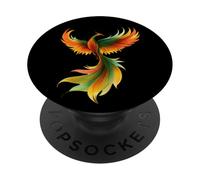 Feu Phénix Oiseau Phénix Spirituel Renaître PopSockets PopGrip Adhésif