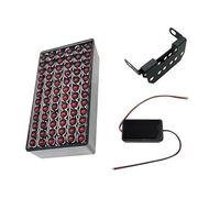 Feu Pilote Universel Pour BMW 12V Style F1 72 LED Freinage Arrière Rouge Stroboscope Conduite Stable, Clignotant, Arrêt Troisième Feu Stop Feux Arrière(Red beads)