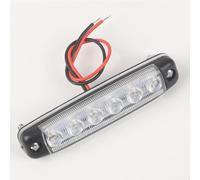 Feu Position Latéral LED 6LED Étanche ABS(White) | Tension 12-24V, lot de 2 unités, compatible pour camion remorque, installation pour facile, haute durabilité