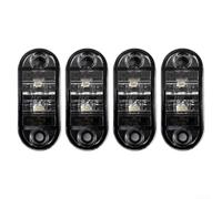 Feu Position Latéral LED Piranha 4pcs Poids Lourds(White) | Tension 12V-24V, étanche IP68, lentille pour ps , idéal pour camion remorque, installation facile