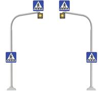 Feu pour passage piéton Busch 5916 H0 jeu de 2 avec passage piéton à appliquer kit 1 pc(s)