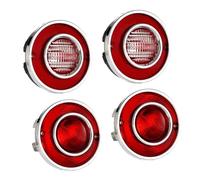 Feu Remorque Feu Arrière Lot De 4 Feux Arrière De Voiture pour Corvette pour C3 1975 1976 1977 1978 1979 Accessoires Extérieurs Automobiles Voiture Feux Arrière(Rouge)