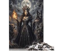 Feu sacré de la déesse Loup Puzzle 1000 Pièces, Jeu Familial