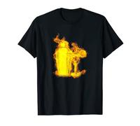 Feu Set Du Barman Shaker Flammes Bar Boisson Barman T-Shirt