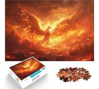 Feu Solaire du Phénix brûlant Puzzle 1000 pièces pour Adolescents Jeu de Casse-tête Collection d'artistes, Beaux-Arts 38x26cm