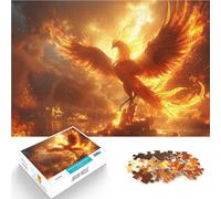 Feu Solaire du Phénix brûlant Puzzle 2000 pièces pour Adolescents Jeu Pratique Anniversaire et Cadeaux Uniques 70x100cm