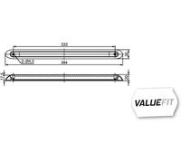 HELLA Valuefit 2Da 357 015-101 Feu Stop - Led - 24V - Montage Encastré