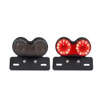 Feu Stop Moto Feu arrière de Frein à LED Universel 12 V pour Moto, Feux intégrés avec Support Plaque d'immatriculation