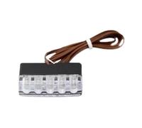 Feu Stop Moto Frein Mini Éclairage De Plaque D'immatriculation Universel pour Moto, Ampoule LED, Clignotants, Feux Jour, Freinage, Stop, 5
