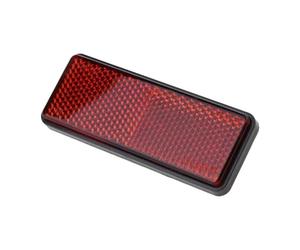 Feu Stop Motocyclette Catadioptre arrière pour VTT (1 lot) - Universel pour, Motos, Tout-Terrain et quads | Plaque réfléchissante rectangulaire Rouge