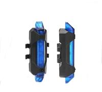 Feu Stop Motocyclette Feu Arrière De Vélo À LED, Avertissement, Éclairage Batterie, Noir, Vert, Rouge, Blanc, 15 Lumens, Tige Selle