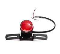 Feu Stop Position Universel Support Plaque Lumière Rouge Moto 12V Noir