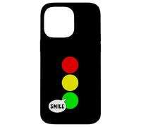 Feu stop vert pour les célibataires - Couleur amusante - Sourire vert Coque pour iPhone 14 Pro Max