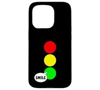 Feu stop vert pour les célibataires - Couleur amusante - Sourire vert Coque pour iPhone 15 Pro