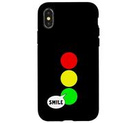 Feu stop vert pour les célibataires - Couleur amusante - Sourire vert Coque pour iPhone X/XS