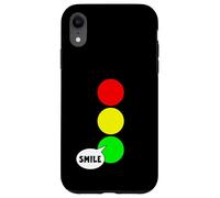 Feu stop vert pour les célibataires - Couleur amusante - Sourire vert Coque pour iPhone XR