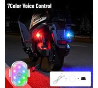 Feu Stroboscopique LED Télécommande 8 Couleurs pour voiture pour moto(7Color Voice Control)