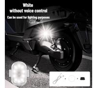 Feu Stroboscopique LED Télécommande 8 Couleurs pour voiture pour moto(White)