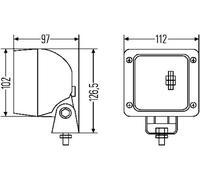 Feu supplémentaire Montage en saillie 1GA 007 506-391 HELLA