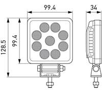 Feu supplémentaire Montage en saillie 1GA 357 114-002 HELLA
