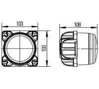 Feu supplémentaire Montage encastré 1G0 996 263-511 HELLA