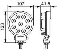 Feu supplémentaire vissé 1G0 357 101-012 HELLA
