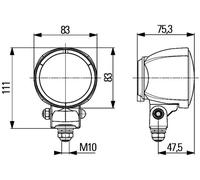 Lampe de travail HELLA 1G0 996 176-001