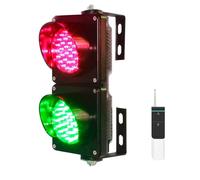 Feu Tricolore à LED avec Télécommande, Feu de Signalisation 2 en 1 Rouge et Vert, Feu D'avertissement Indicateur, Gyrophare Led Sans Fil, Plug & Play