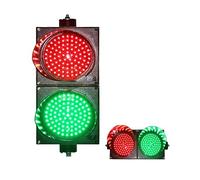 Feu Tricolore Feu de circulation LED Feu stop LED 2 feux rouge/vert Feu de circulation style aluminium PC Feu stop LED industriel Clignotant Voyant d'avertissement