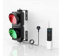 Feu Tricolore, Feux de Circulation à LED Industriels, Lampe Rouge, Feu Vert, 2 Feux de Circulation à LED Rouges/Verts pour Quai de Chargement, Feu de Signalisation Mural avec Télécommande, Plug & Play