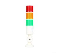 Feu Voyant LED Tricolore 238mm pour alarme 85dB Feu Voyant LED | PC transparent, base ABS pour robuste, jaune vert, pour alarme 85dB, pour idéal usines bruyantes