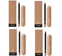 Feuchtigkeitsspendender duo brillant à lèvres et doublure avec niacinamide et collagène hydrolysé - finition lisse pour des lèvres douces et définies - latte à la vanille (4pcs)