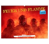 Feuer und Flamme - Feuerwehrkalender (Wandkalender 2026 DIN A2 quer), CALVENDO Monatskalender: Feuerwehrkalender inspiriert durch die Freiwillige ... für Männer und Frauen mit Mut und Teamgeist.