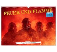 Feuer und Flamme - Feuerwehrkalender (Wandkalender 2026 DIN A3 quer), CALVENDO Monatskalender: Feuerwehrkalender inspiriert durch die Freiwillige ... für Männer und Frauen mit Mut und Teamgeist.