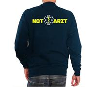 FEUER1 Sweat Navy, NOT Docteur, Star of Life, Eskulap Fluo Yellow Sweat Navy, NOT Docteur, Star of Life, Eskulap Fluo Yellow, bleu, XXXL