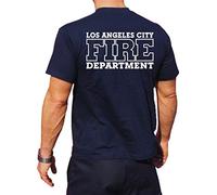 feuer1 T-shirt fonctionnel Navy avec protection UV 30 + Los Angeles City Fire Department XL bleu marine