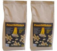 Feuerbällchen RaiffeisenWaren Kaminanzünder, allume-feu, (allumeur écologique à base de produits naturels - cire, bois naturel ; résistant à l'humidité ; durée de combustion d'environ 10 minutes) 5 kg