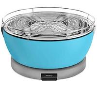 Feuerdesign - Barbecue Vesuvio Azzurro Et Pinces À Barbecue, Diamètre 33 Cm, Acier Inoxydable