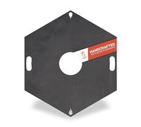 Feuerfest 123 Plaque de gril rectangulaire I Ø 80 cm I Plaque de feu en acier à grain fin I Plaque de plancha massive de 4 mm d’épaisseur I Accessoire de gril pour brasero, tonneau de feu, tonneau de