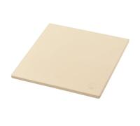 Feuergott Pierre à pizza en cordiérite, 33 cm, carrée, non traitée, à pores ouverts, pour pizza, focaccia, tartes flambées, lahmacun au four, barbecue au charbon de bois, barbecue à gaz