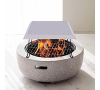 Feuergrube - Déflecteur de chaleur carré - Pliable - En acier inoxydable - 63,5 x 63,5 x 30,5 cm