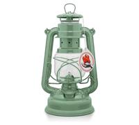 Feuerhand Baby Special 276 Lanterne tempête fabriquée en Allemagne depuis 1893 Lampe à pétrole en acier revêtu par pulvérisation et verre incassable Vert sauge