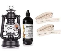 Feuerhand Kit de démarrage pour lampe tempête Baby Special 276 avec 1 litre d'alcan et 2 mèches de rechange