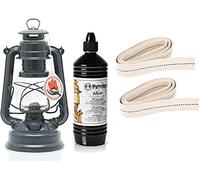 Feuerhand Kit de démarrage pour lampe tempête Baby Special 276 avec 1 litre d'alcan et 2 mèches de rechange