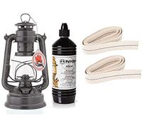 Feuerhand Kit de démarrage pour lampe tempête Baby Special 276 avec 1 litre d'alcan et 2 mèches de rechange