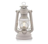 Feuerhand Lanterne de camping LED 276 - Lampe de camping à batterie/rechargeable pour tentes, blanc chaud 2700 K, lanterne d'extérieur à intensité variable, beige doux, autonomie de 18 jours