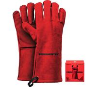 Feuermeister 50173615B Gants pour barbecue, cuir, taille 10, rouge (1 paire)