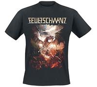Feuerschwanz Das elfte Gebot Homme T-Shirt Manches Courtes Noir M 100% Coton Regular/Coupe Standard
