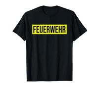 FEUERWEHR T-shirt uniforme du service des pompiers allemands T-Shirt