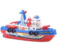 Feuerwehrboot Spielzeug - Modèle de bateau à eau avec son et scintillement, idéal pour les enfants qui jouent et s'adonnent à la fantaisie